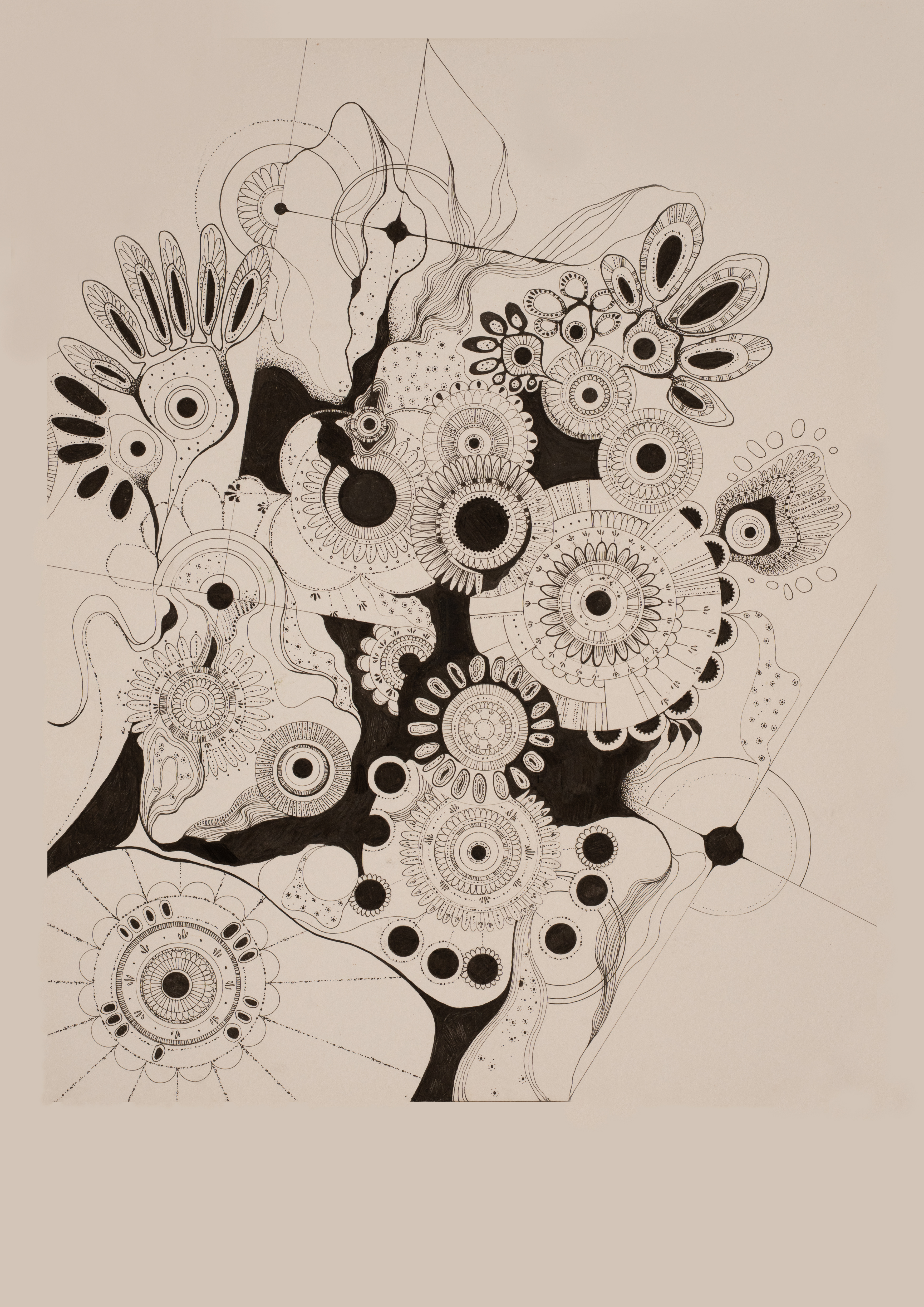 Abstract Composition — Freehand abstract pen and ink work.