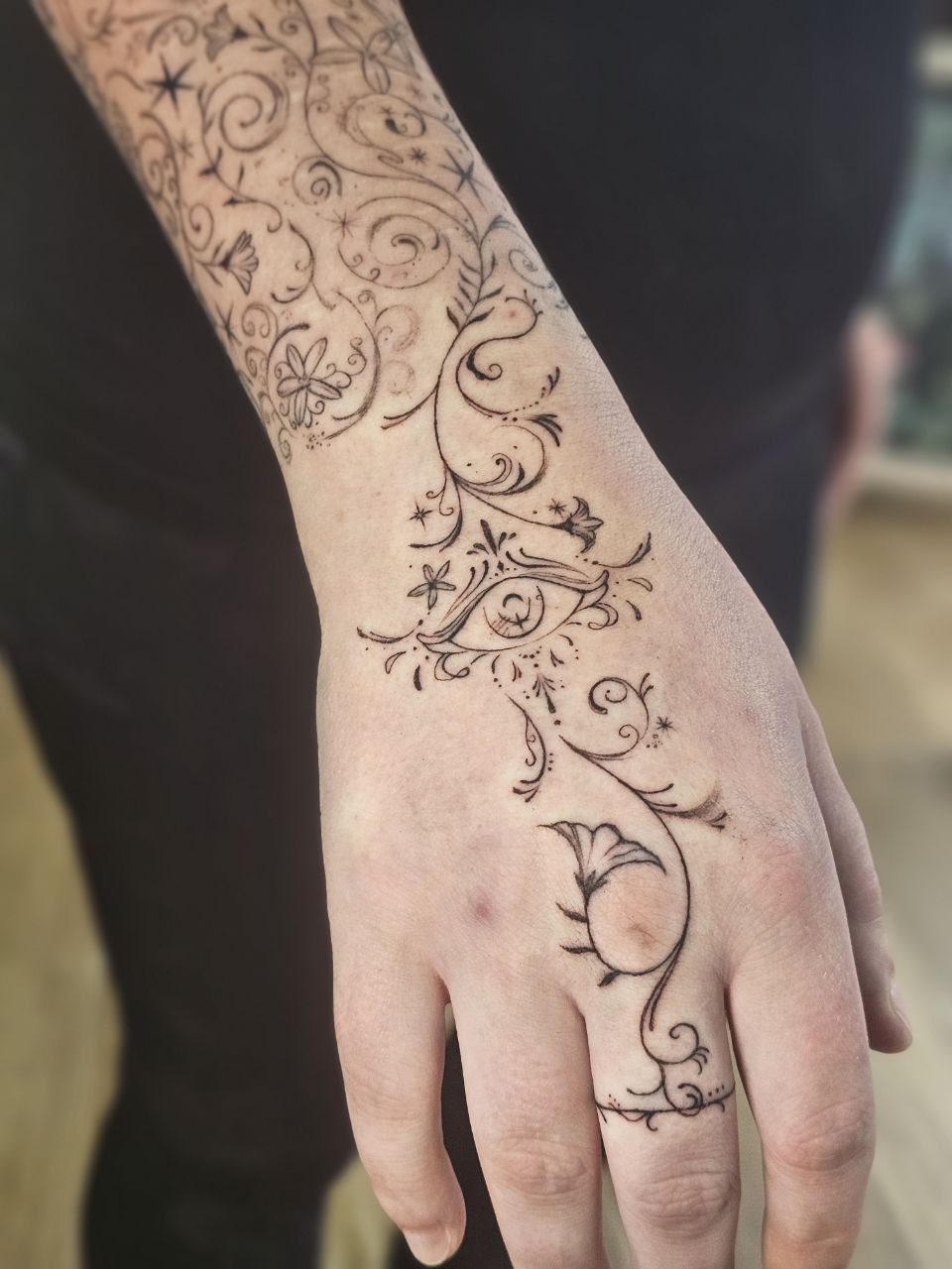 Iron Flame tattoo — Fine Line · Fantasy by Jing, Cebu