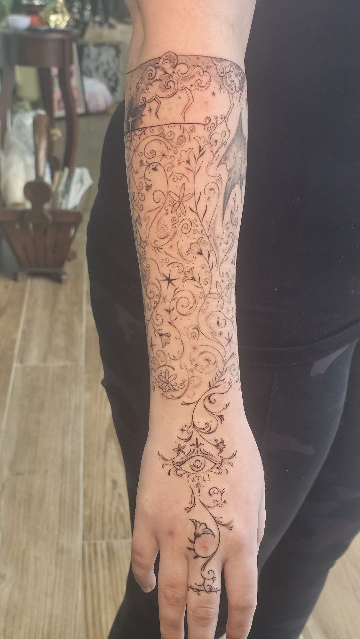 Iron Flame tattoo — Fine Line · Fantasy by Jing, Cebu