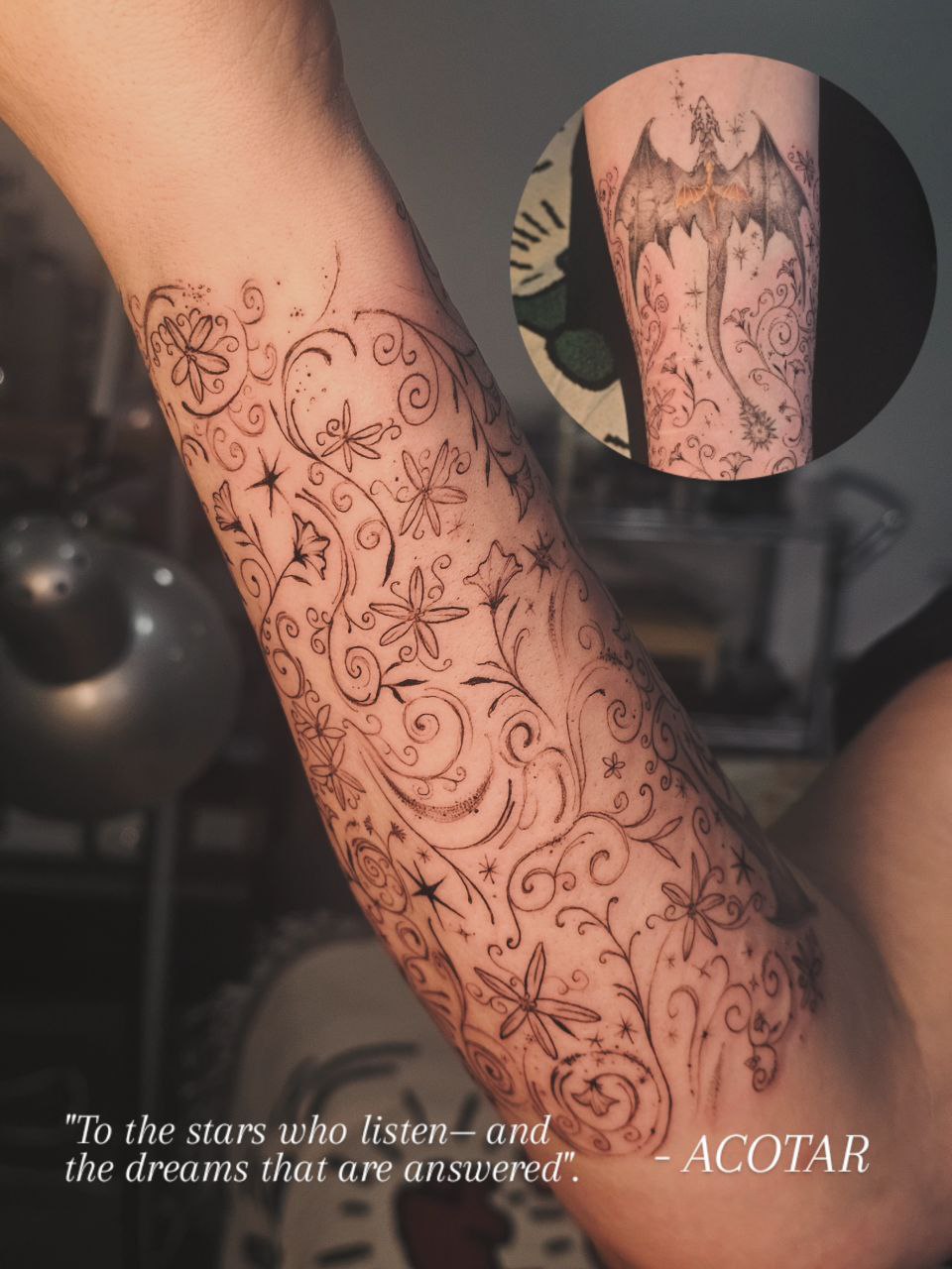 Iron Flame tattoo — Fine Line · Fantasy by Jing, Cebu