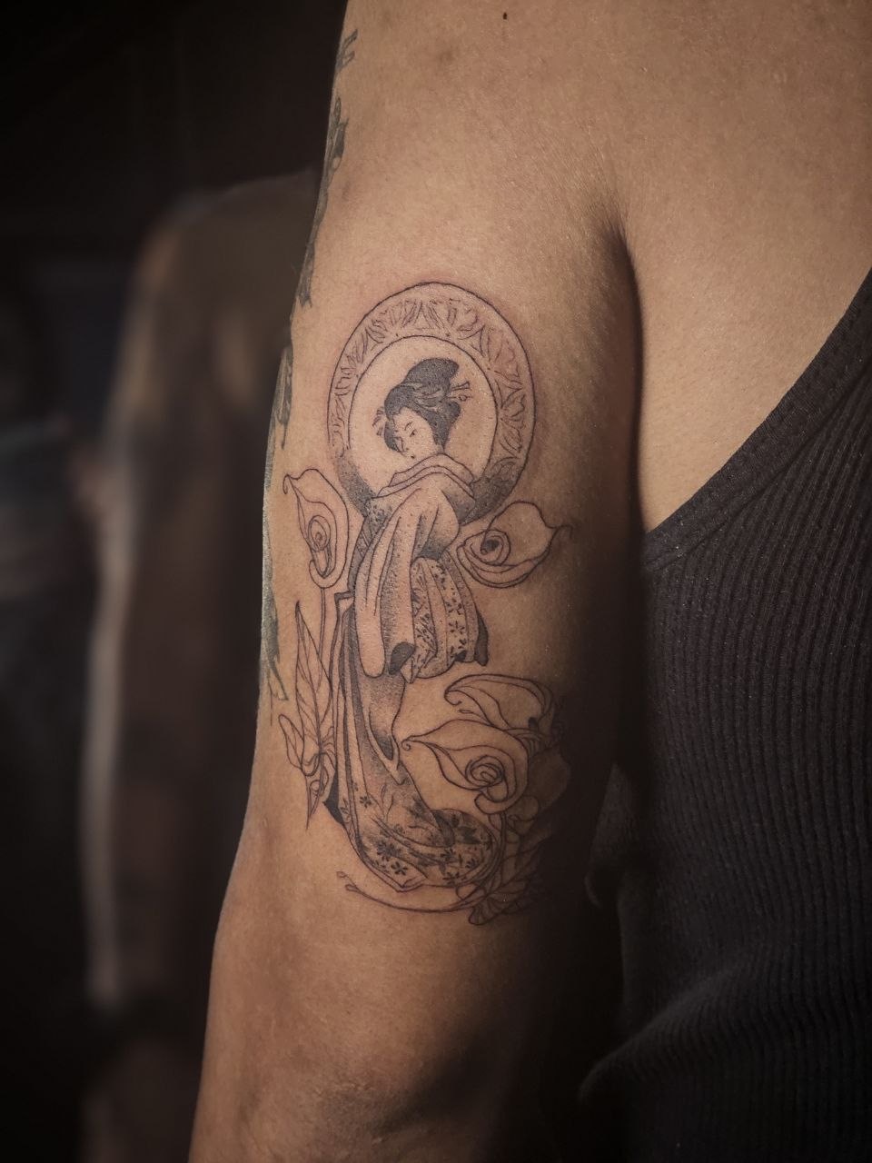 Fine Line tattoo — Fine Line · Black & Gray by Jing, Cebu