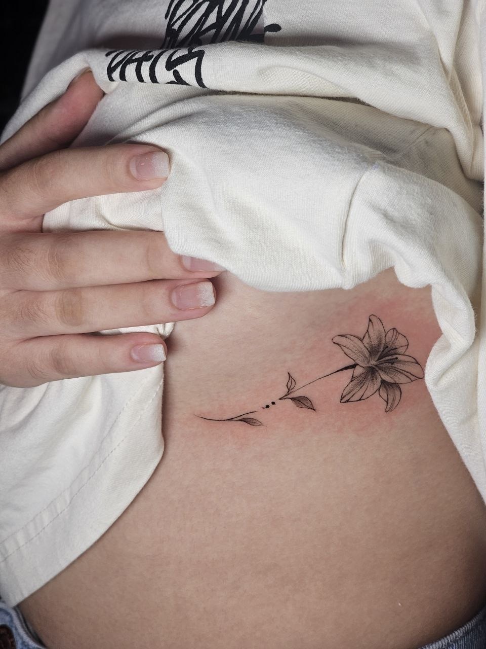 Fine Line tattoo — Fine Line · Black & Gray by Jing, Cebu