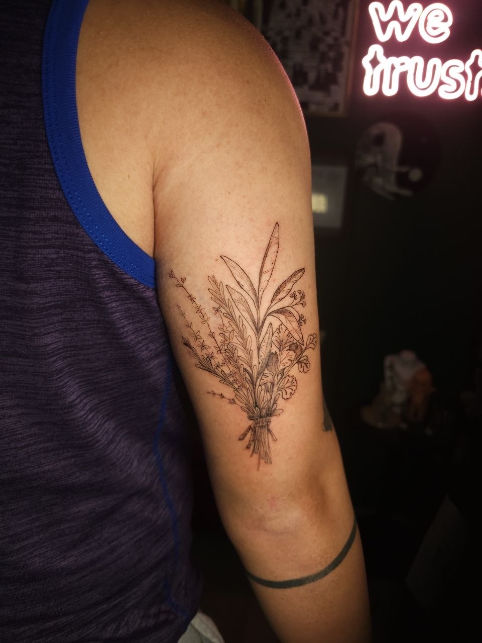 Botanical tattoo — Floral · Fine Line by Jing, Cebu