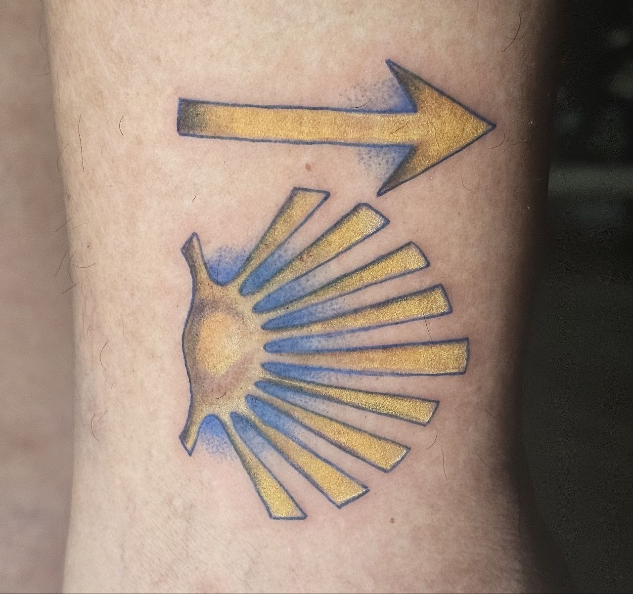 Color Work tattoo — Fine Line · Color by Jing, Cebu