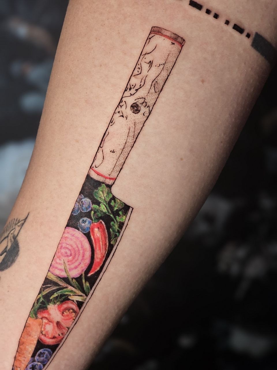 Color Work tattoo — Fine Line · Color by Jing, Cebu