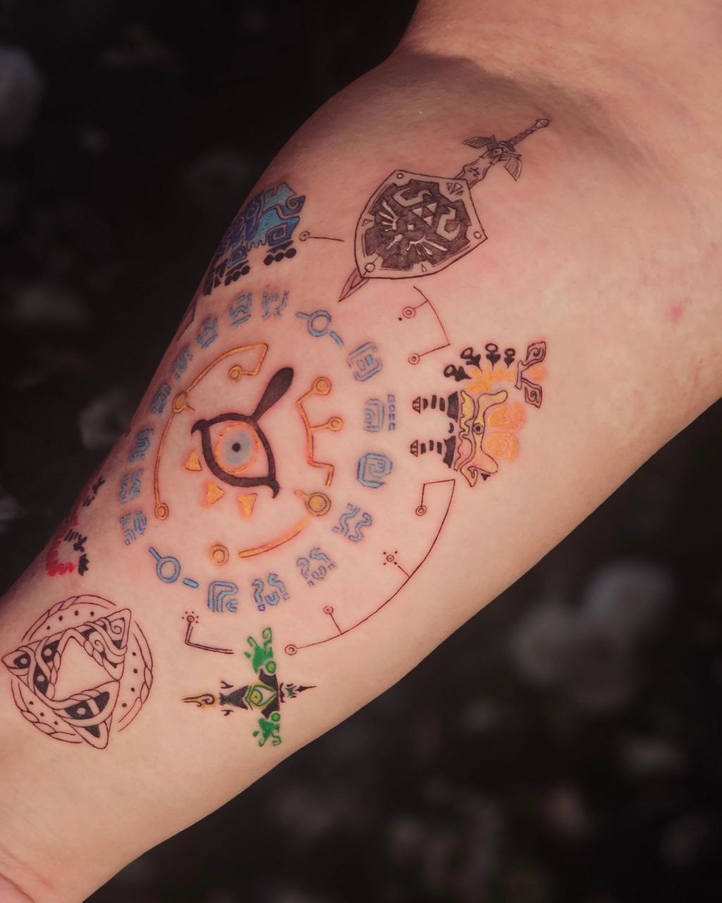 Color Work tattoo — Fine Line · Color by Jing, Cebu