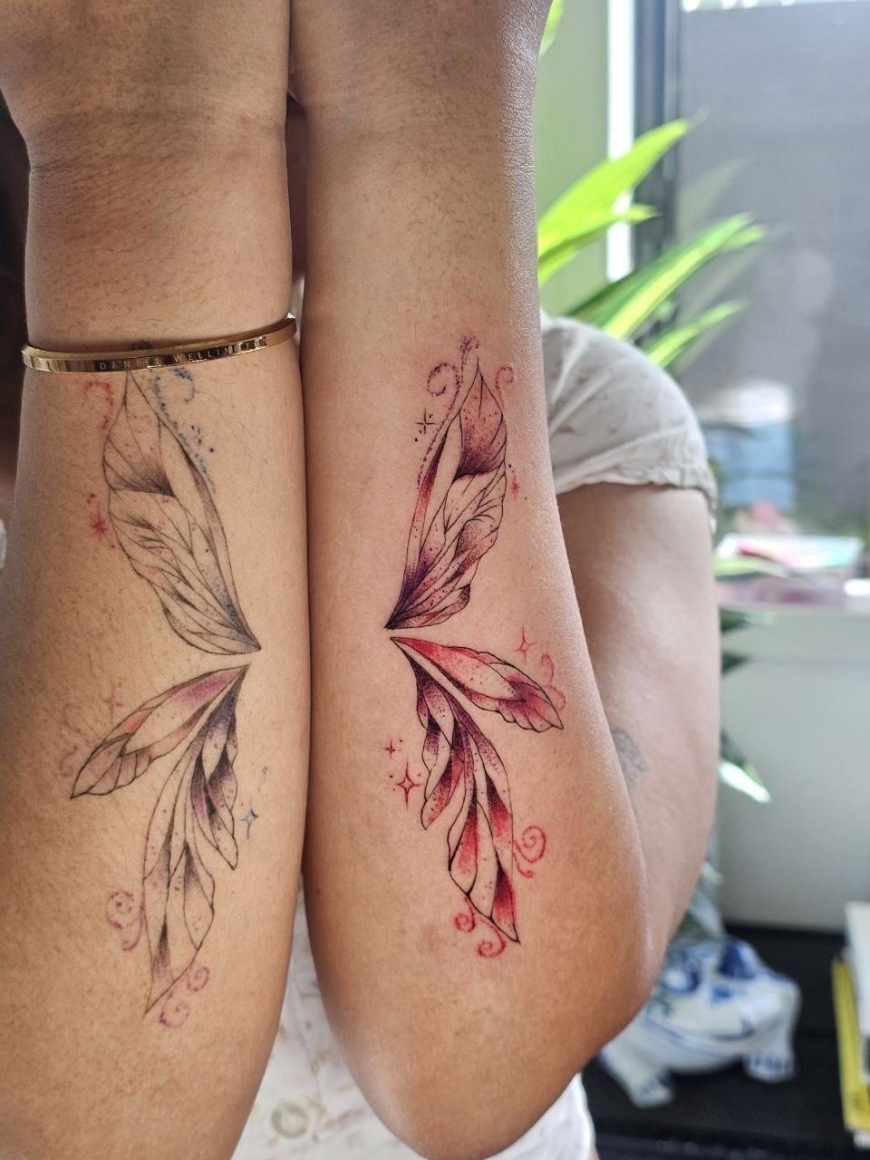 Color Work tattoo — Fine Line · Color by Jing, Cebu