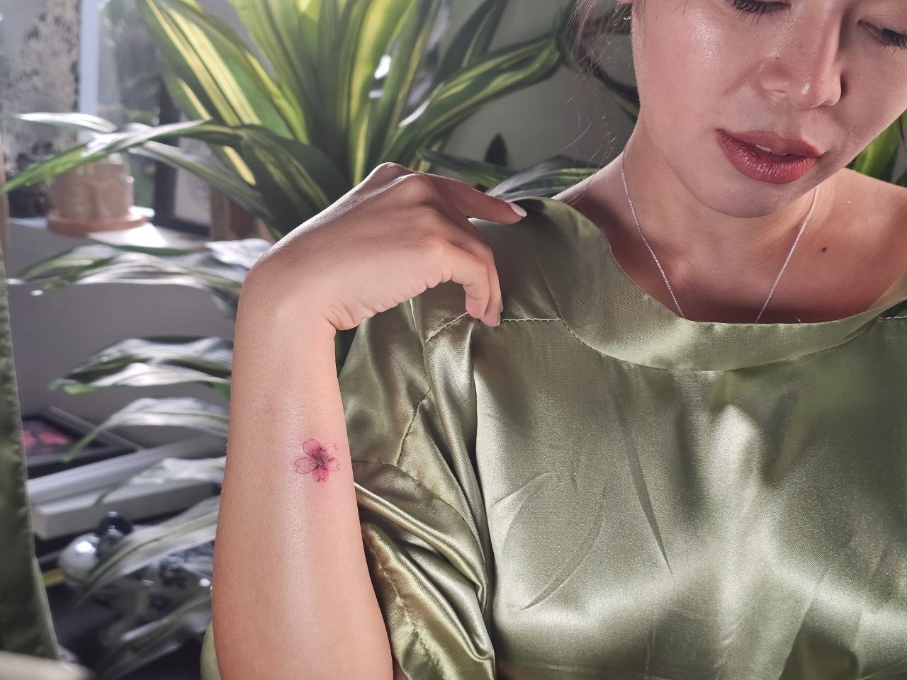 Color Work tattoo — Fine Line · Color by Jing, Cebu