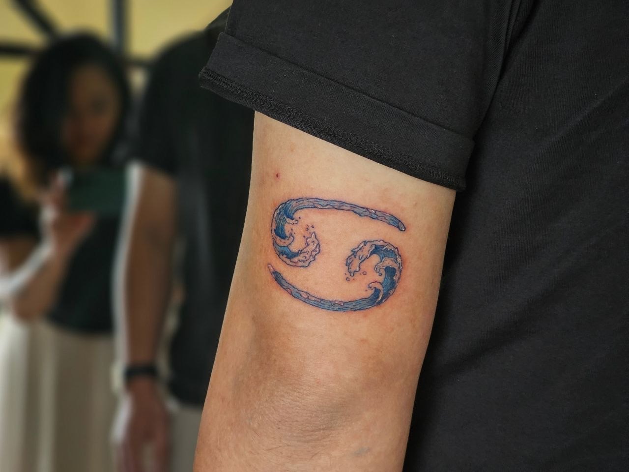 Color Work tattoo — Fine Line · Color by Jing, Cebu