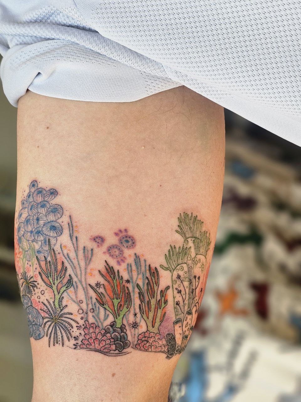 Color Work tattoo — Fine Line · Color by Jing, Cebu