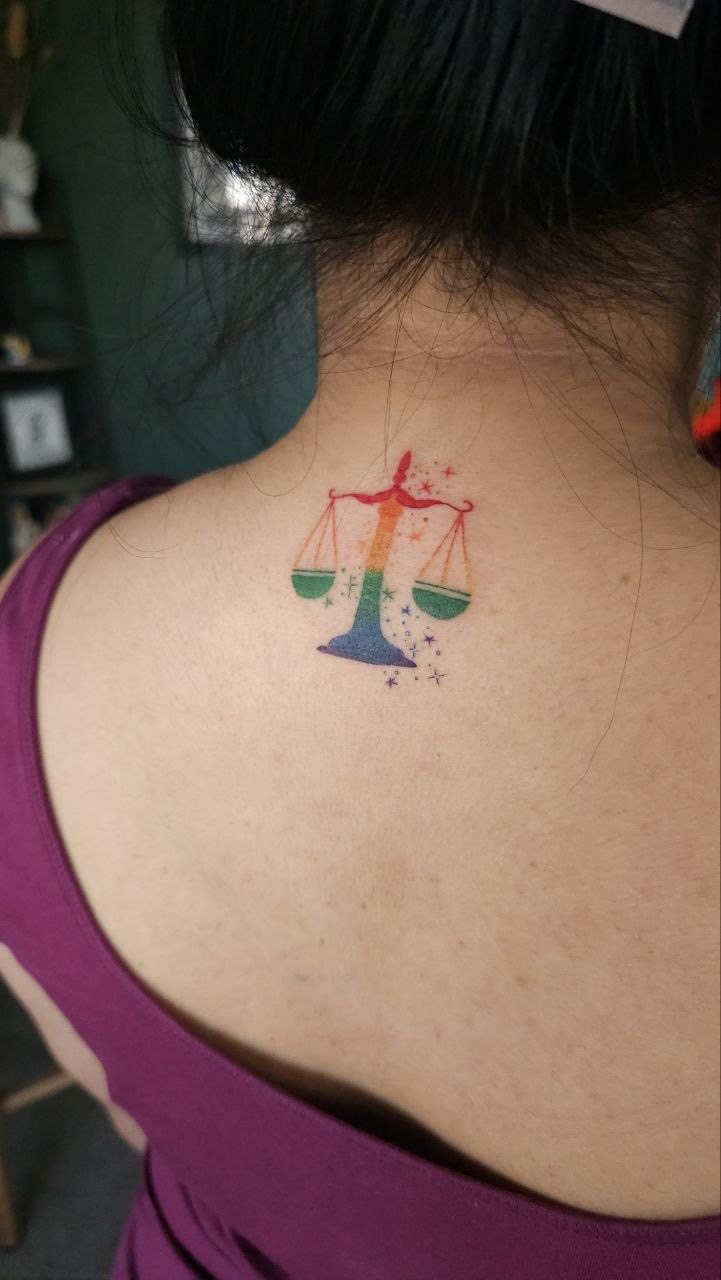 Color Work tattoo — Fine Line · Color by Jing, Cebu