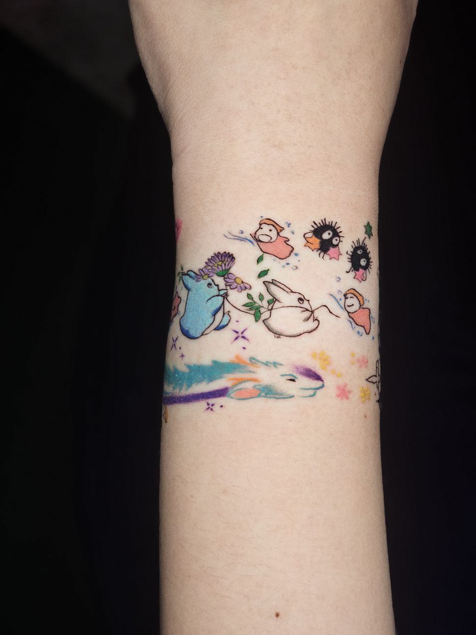 Studio Ghibli tattoo — Fine Line · Illustration by Jing, Cebu