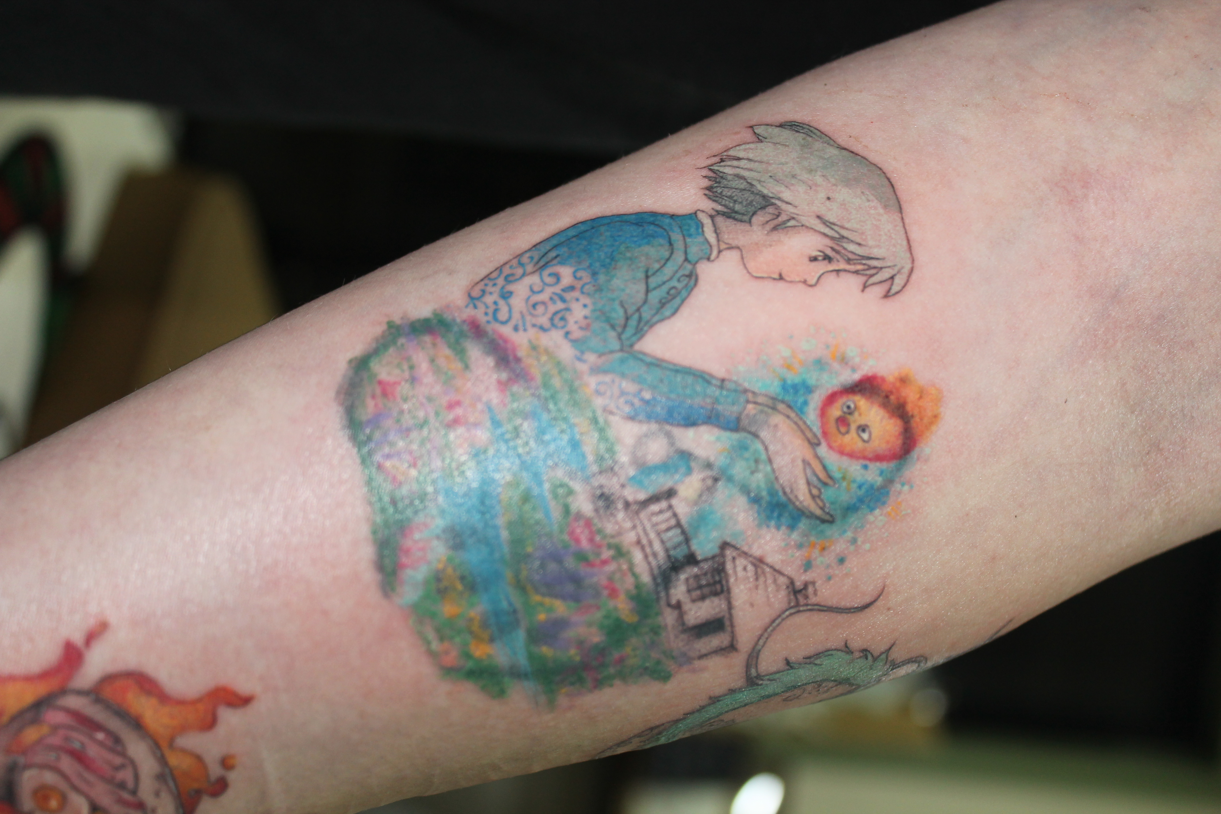 Studio Ghibli tattoo — Fine Line · Illustration by Jing, Cebu
