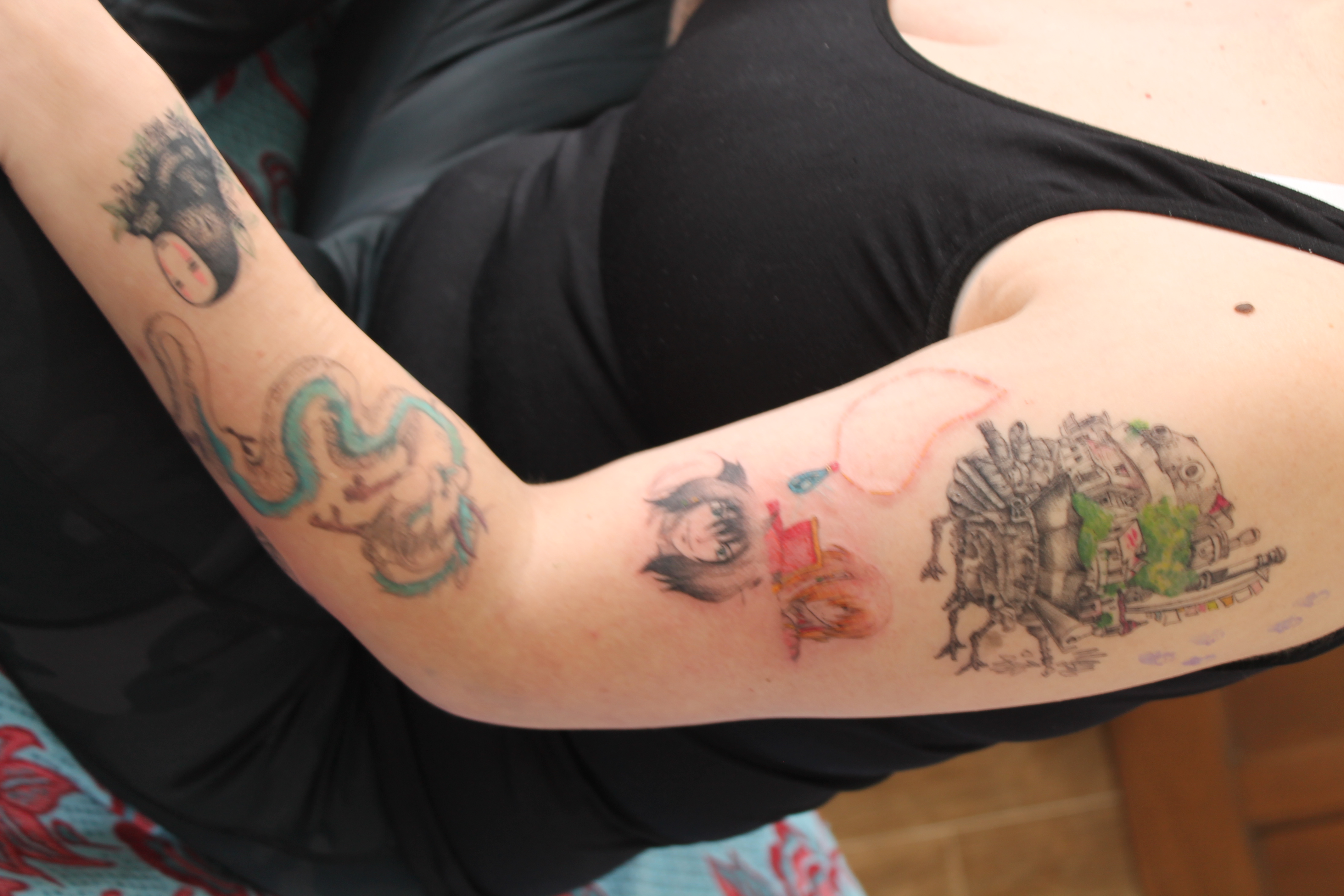 Studio Ghibli tattoo — Fine Line · Illustration by Jing, Cebu