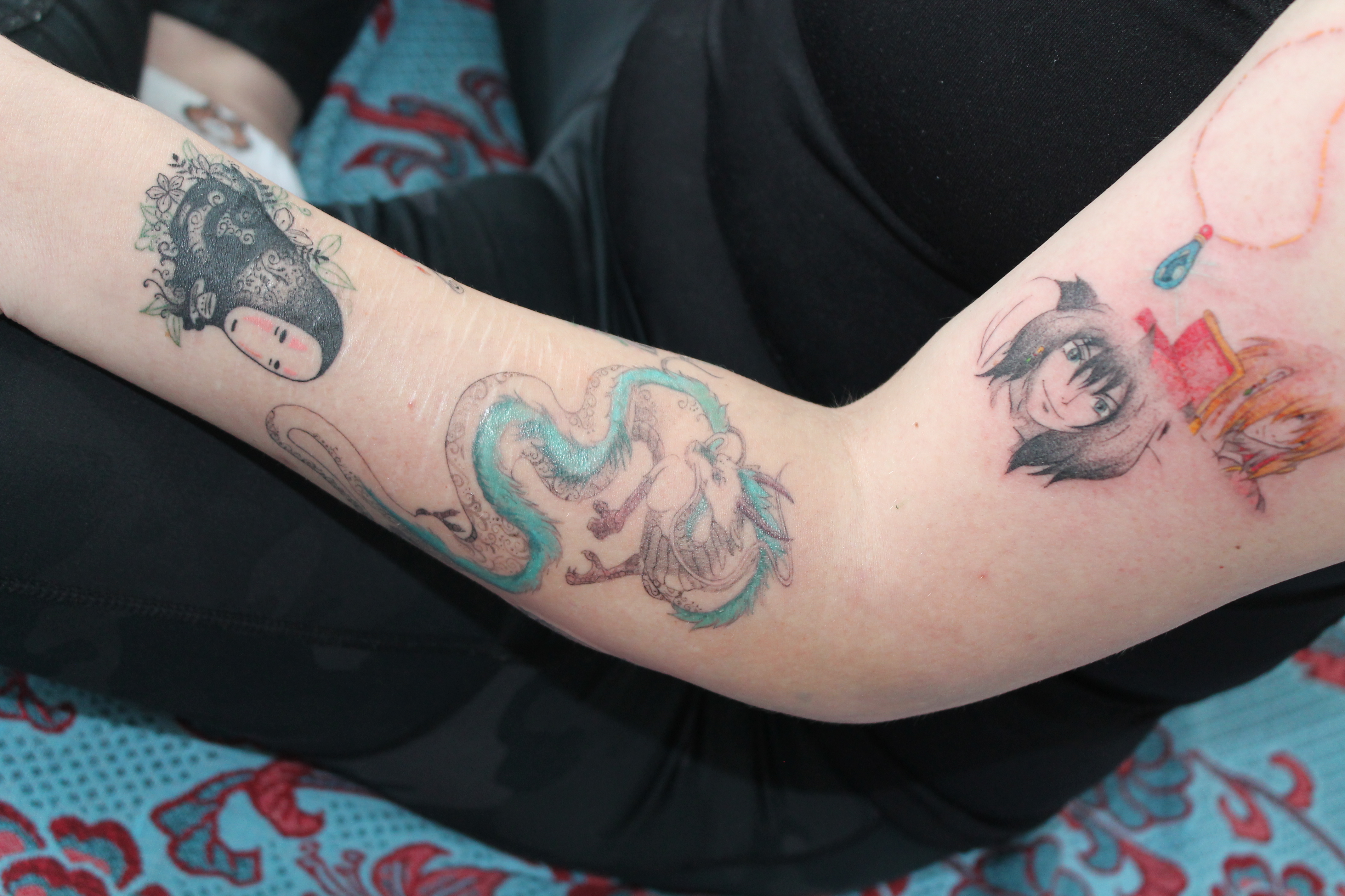 Studio Ghibli tattoo — Fine Line · Illustration by Jing, Cebu