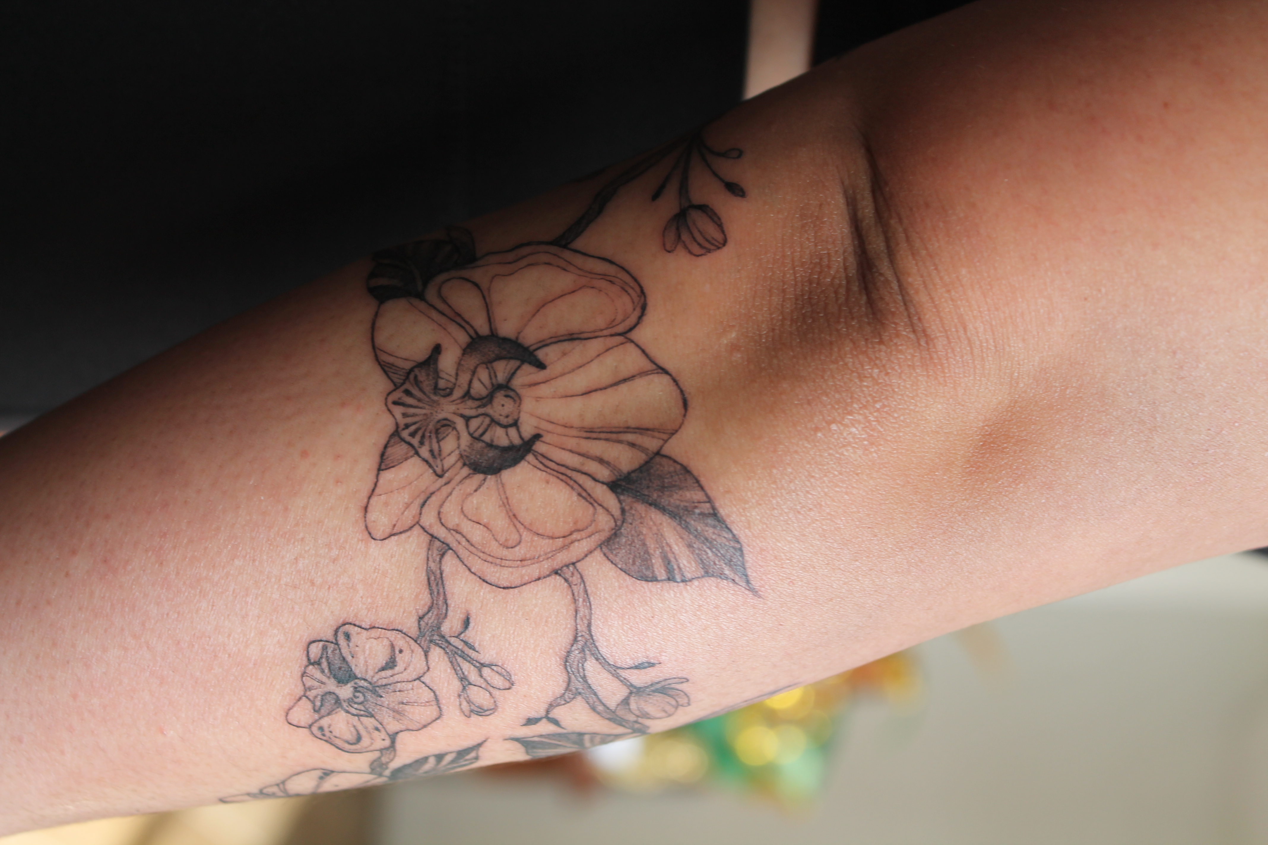 Floral tattoo — Floral · Fine Line by Jing, Cebu