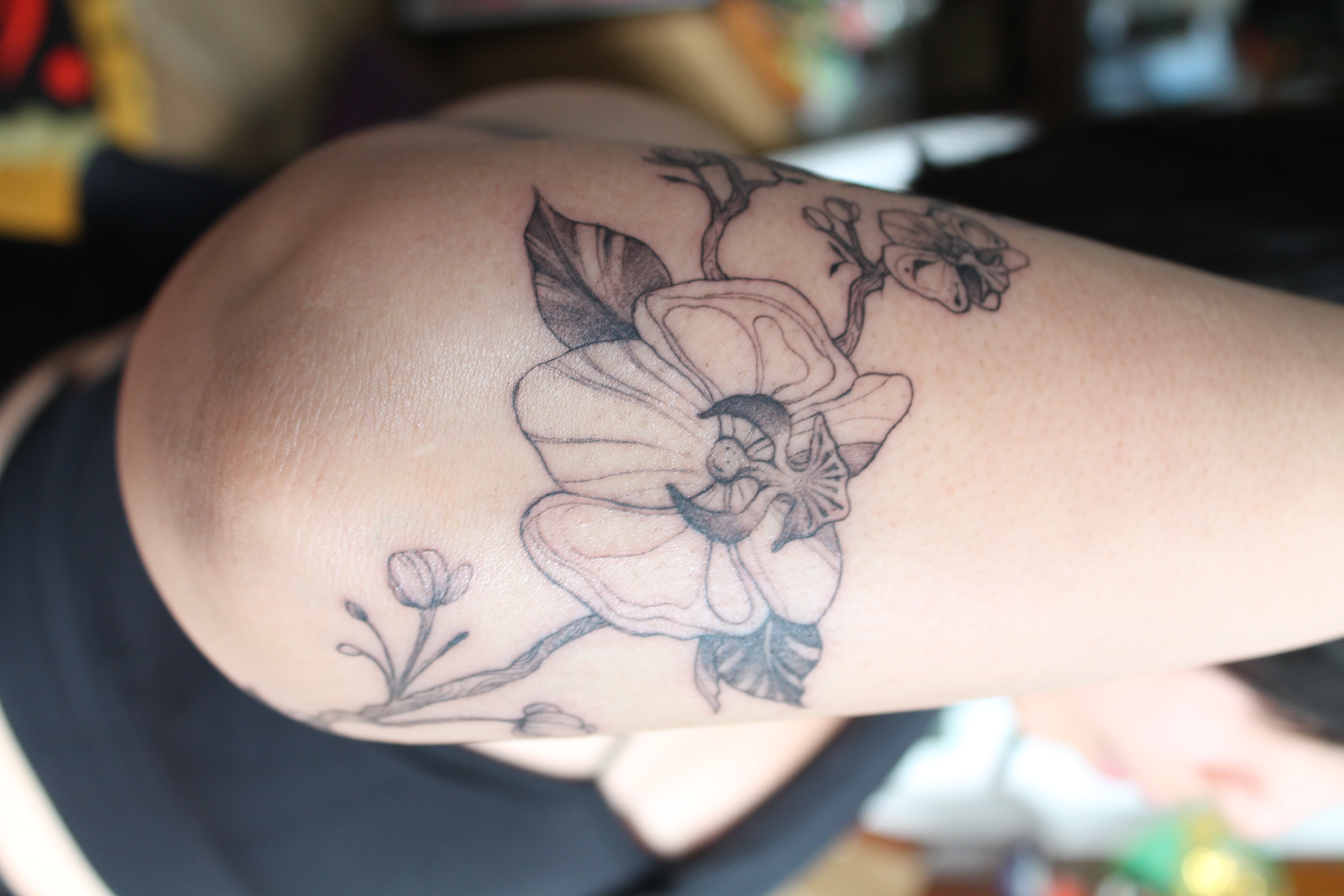 Floral tattoo — Floral · Fine Line by Jing, Cebu