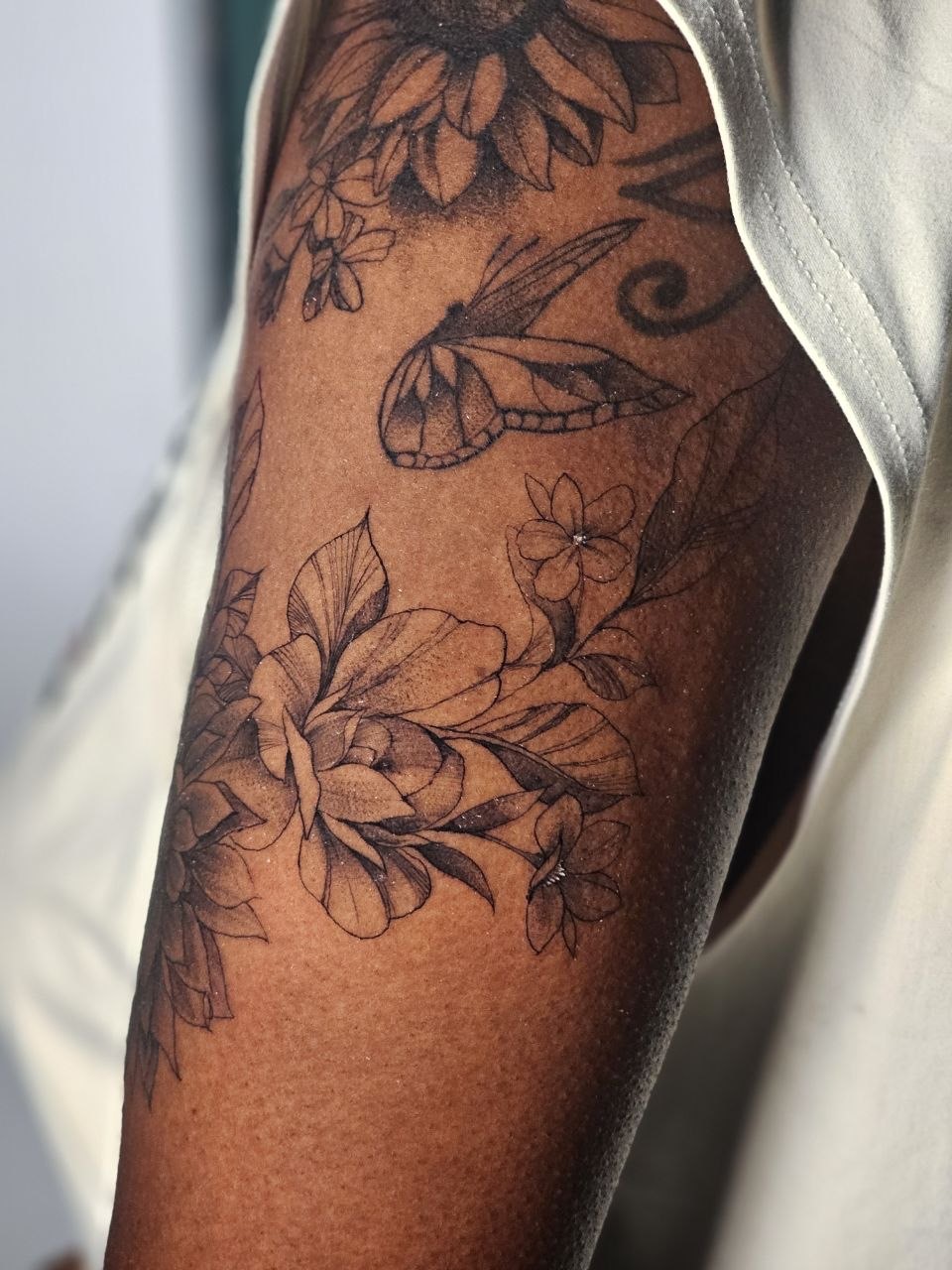 Floral tattoo — Floral · Fine Line by Jing, Cebu