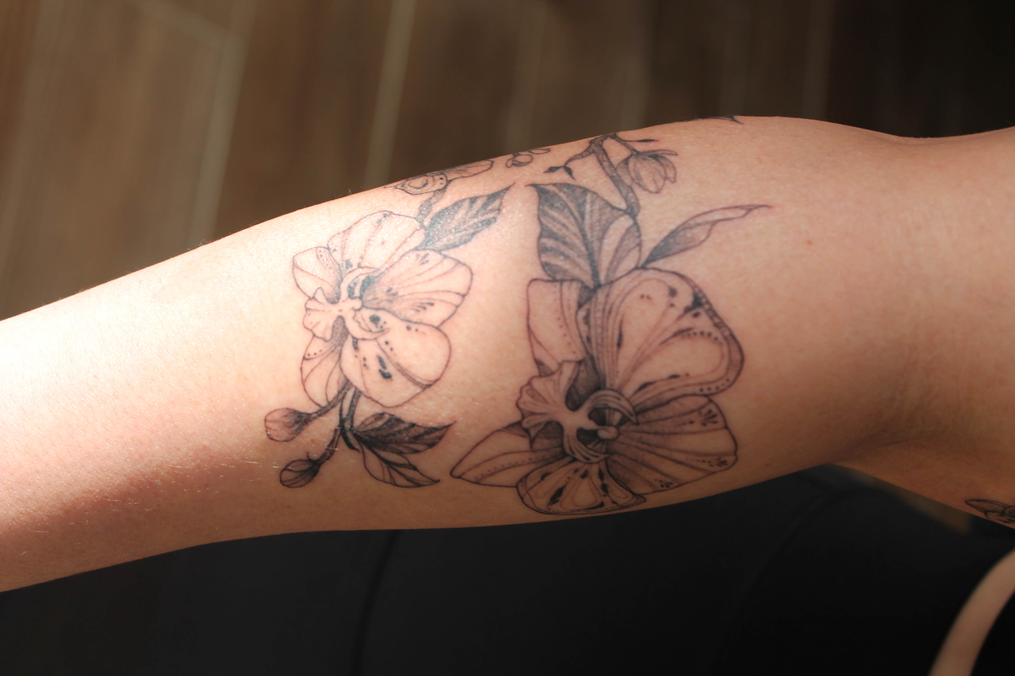 Floral tattoo — Floral · Fine Line by Jing, Cebu