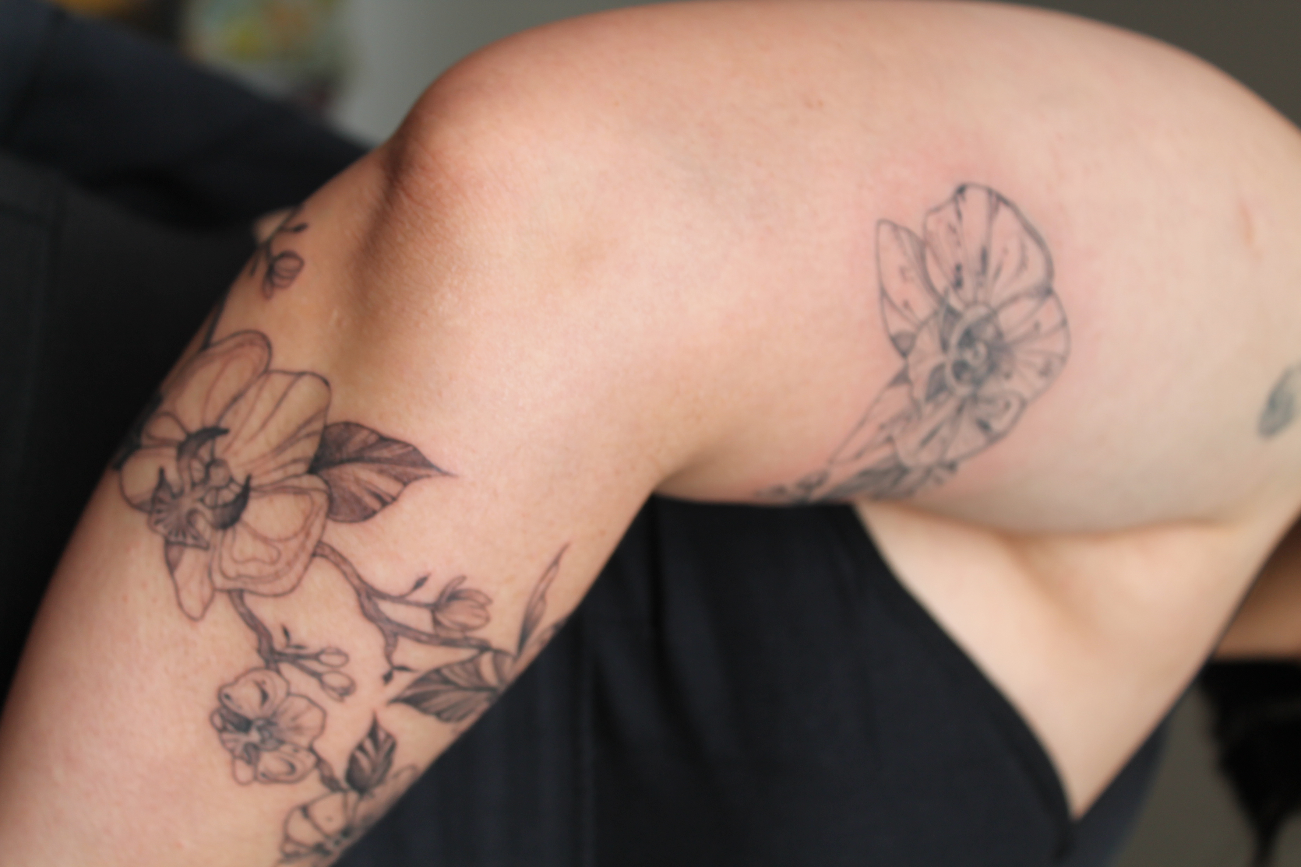 Floral tattoo — Floral · Fine Line by Jing, Cebu