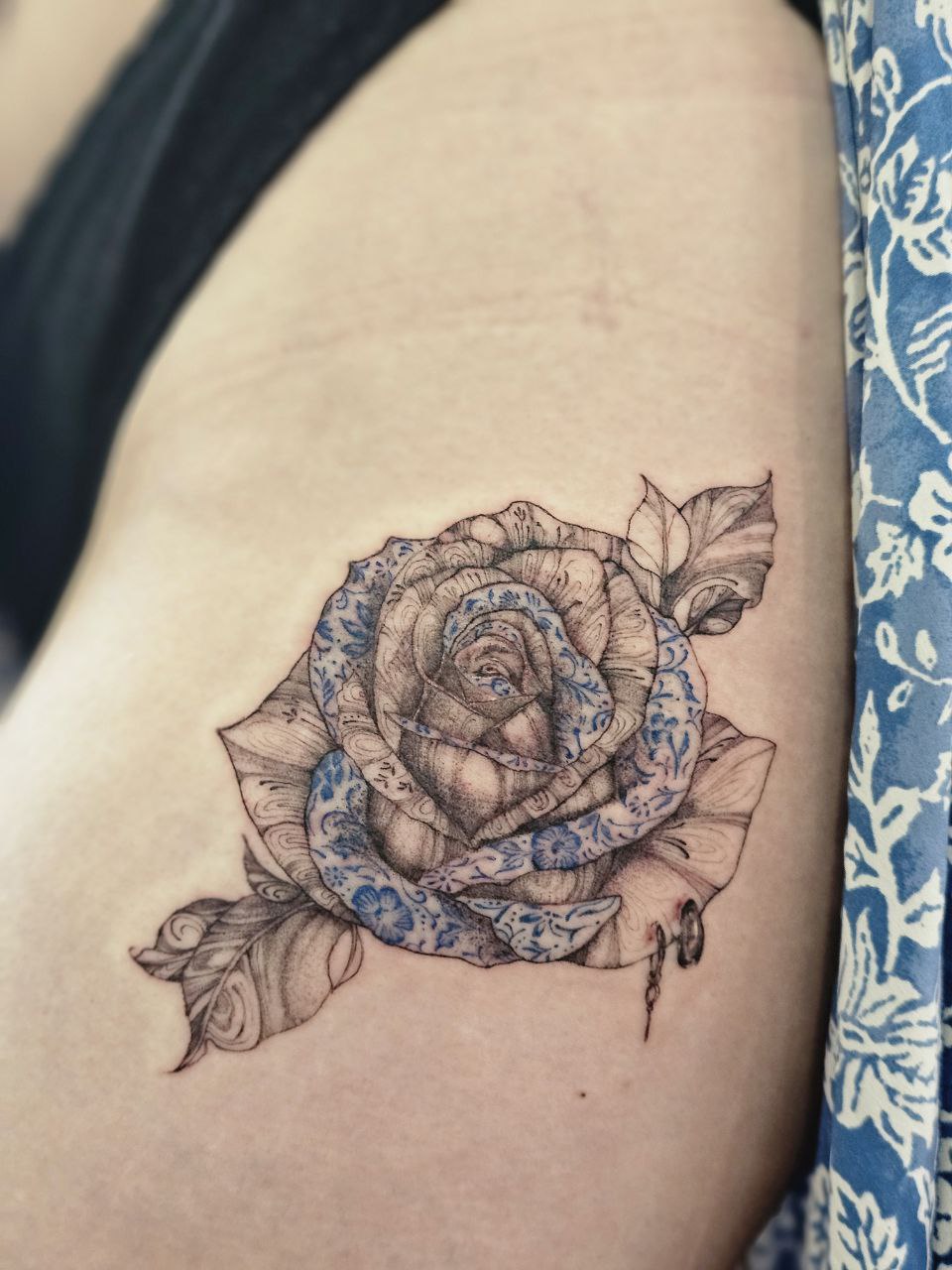 Floral tattoo — Floral · Fine Line by Jing, Cebu