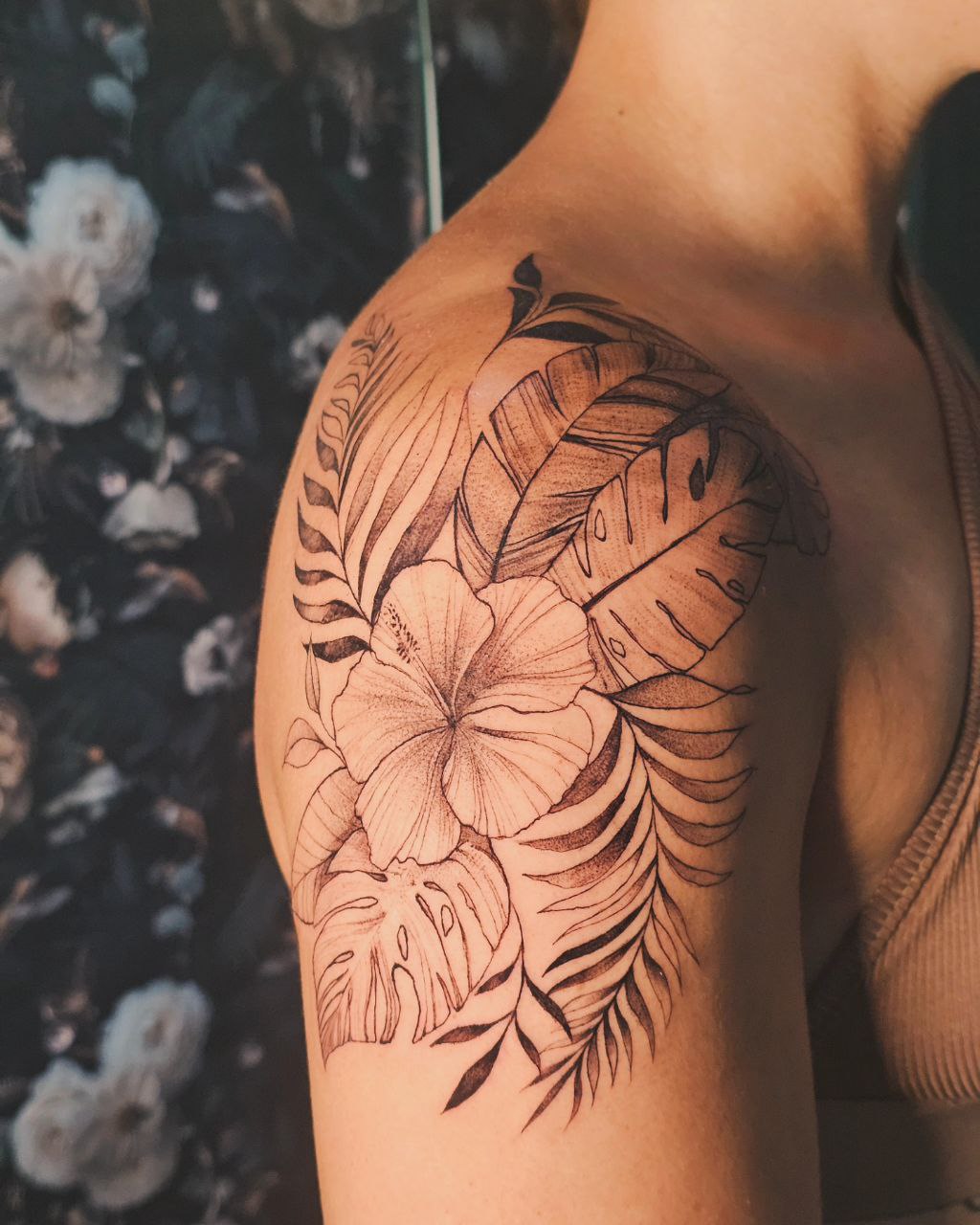Floral tattoo — Floral · Fine Line by Jing, Cebu