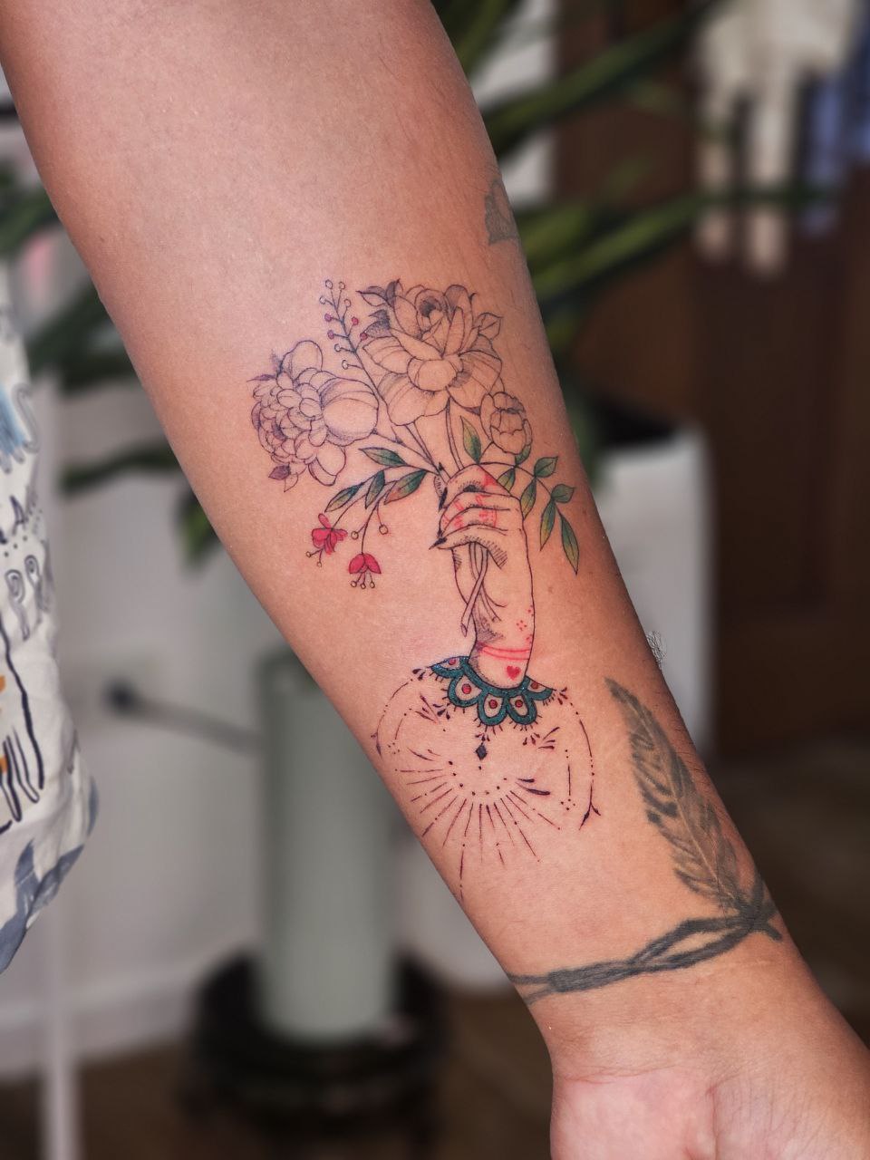 Floral tattoo — Floral · Fine Line by Jing, Cebu