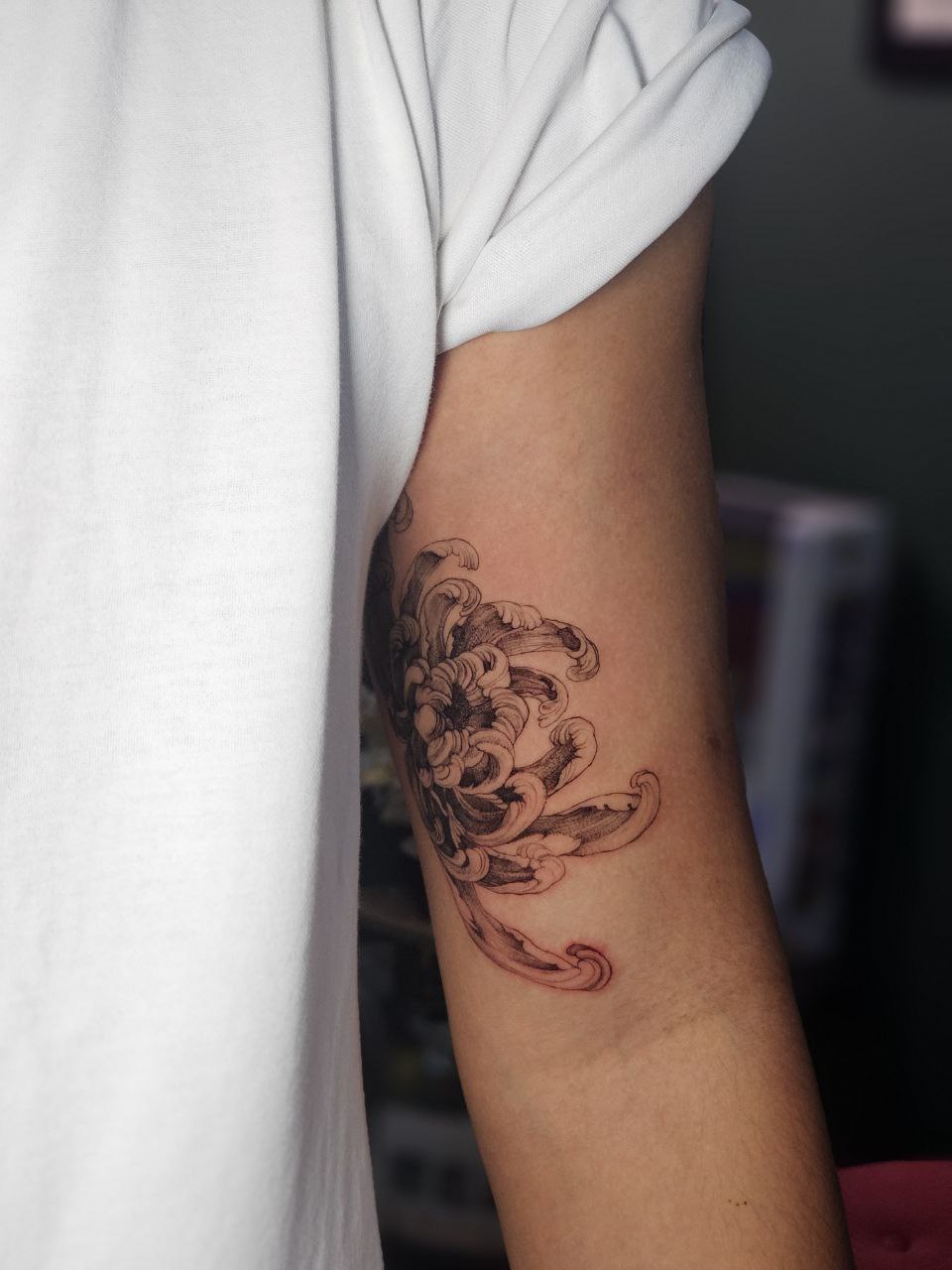 Floral tattoo — Floral · Fine Line by Jing, Cebu